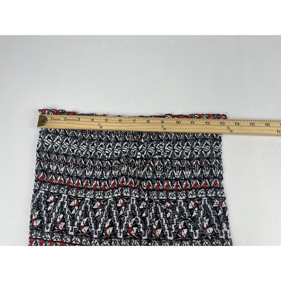 TORY BURCH Poppy Acoma Smocked Strapless Halter Jumpsuit Rayon Sz M - Picture 6 of 13